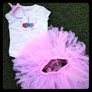 Tutu outfit, personalize shirt, headband and tutu